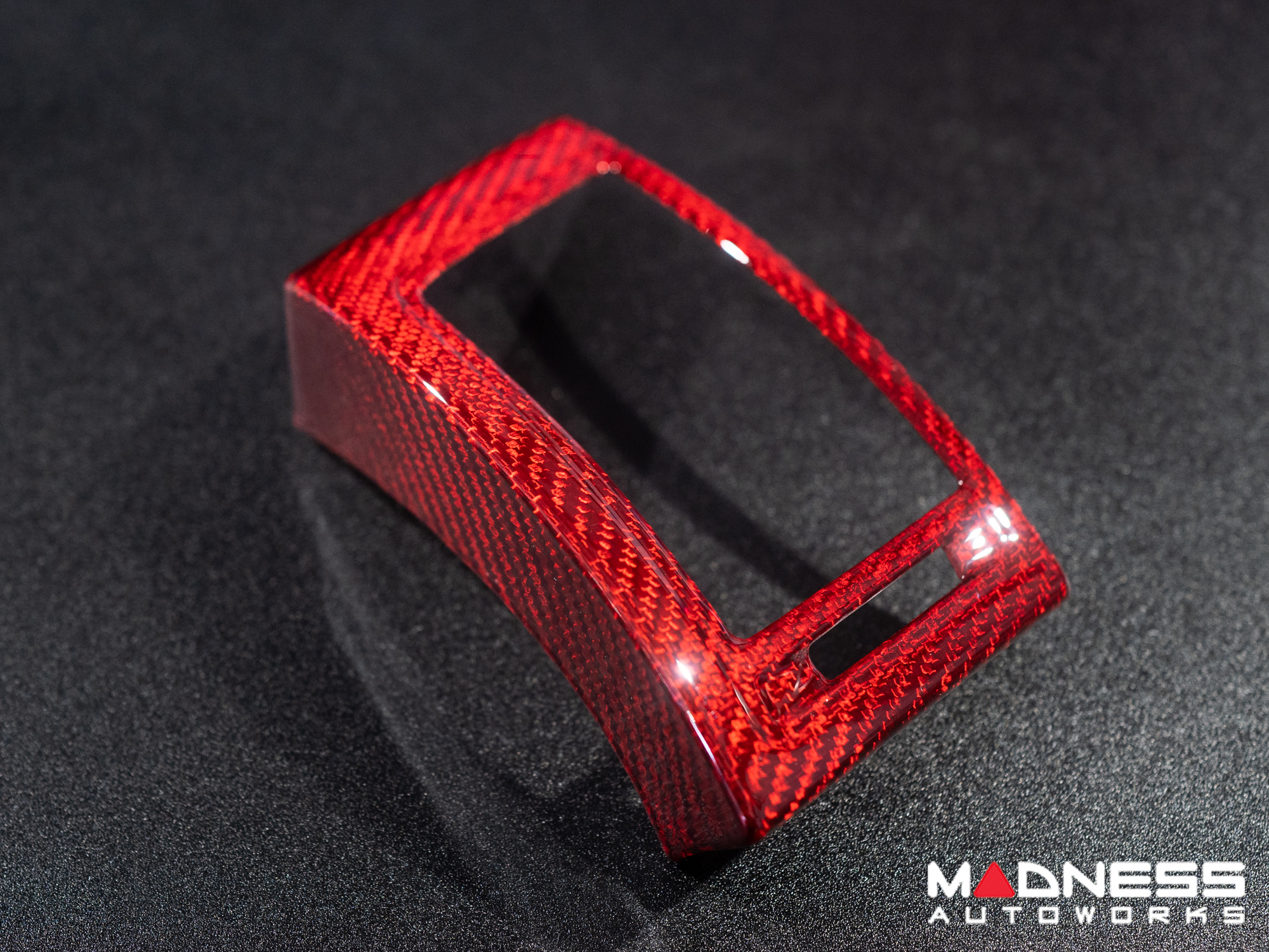 Jaguar F-TYPE Interior Trim - Carbon Fiber - Air Vent Cover Trim Kit - Red Candy